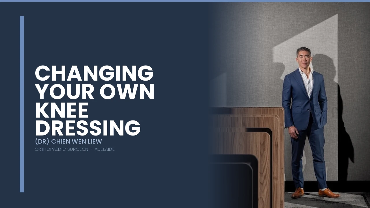 Changing your own knee dressing at home