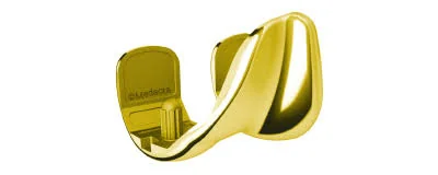 Medacta SensiTiN coating detail — gold titanium nitride surface