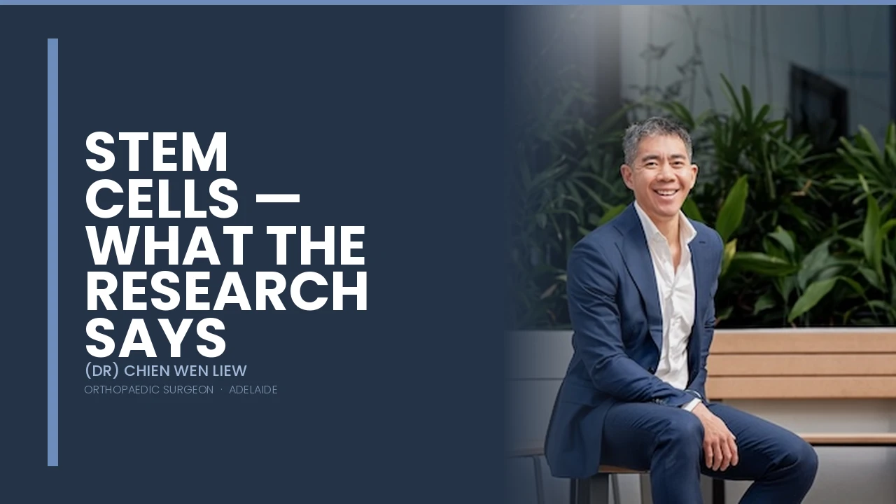 Stem Cells Research — Dr Chien-Wen Liew Adelaide